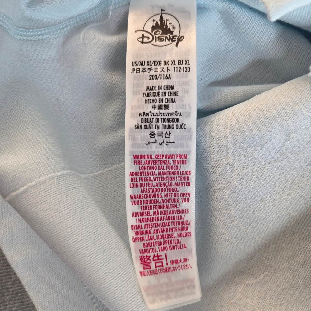 NWT Disney Cinderella 75th Anniversary Shirt Womens XL Blue Sequin Spirit Jersey - Picture 8 of 13